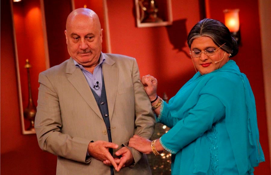 Anupam Kher and Ali Asgar