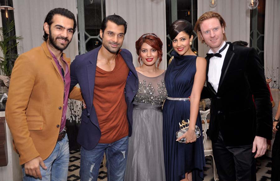  Karan V Grover, Hanil Halla, Shama Sikander, Model Poppy and Alexx Onell