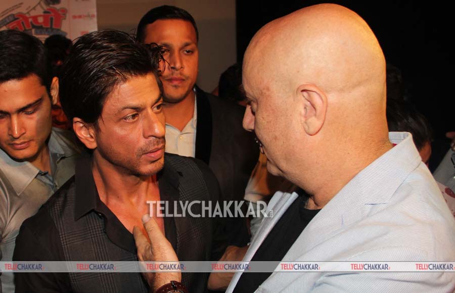 Shah Rukh Khan and Anupam Kher