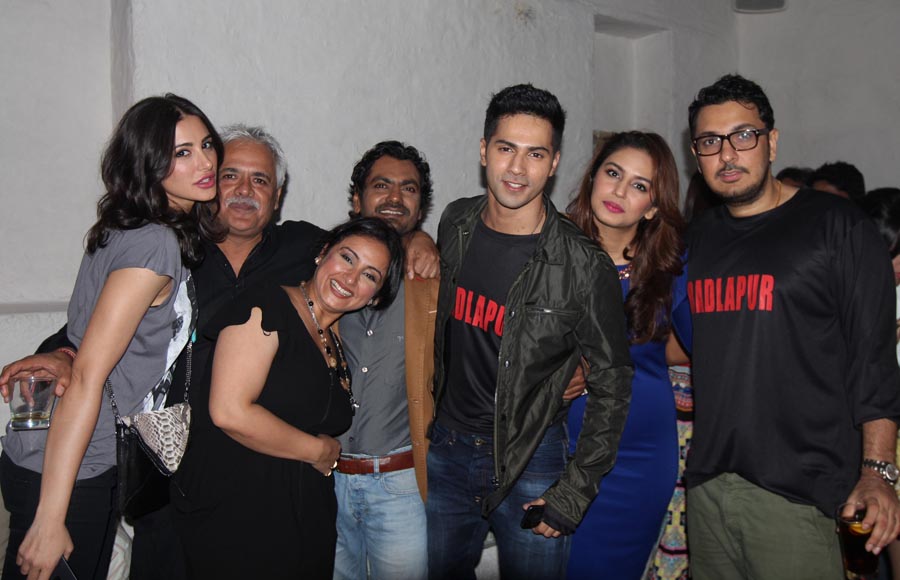 Varun Dhawan, Huma Qureshi, producer Dinesh Vijan , Nargis Fakhri and Divya Dutta