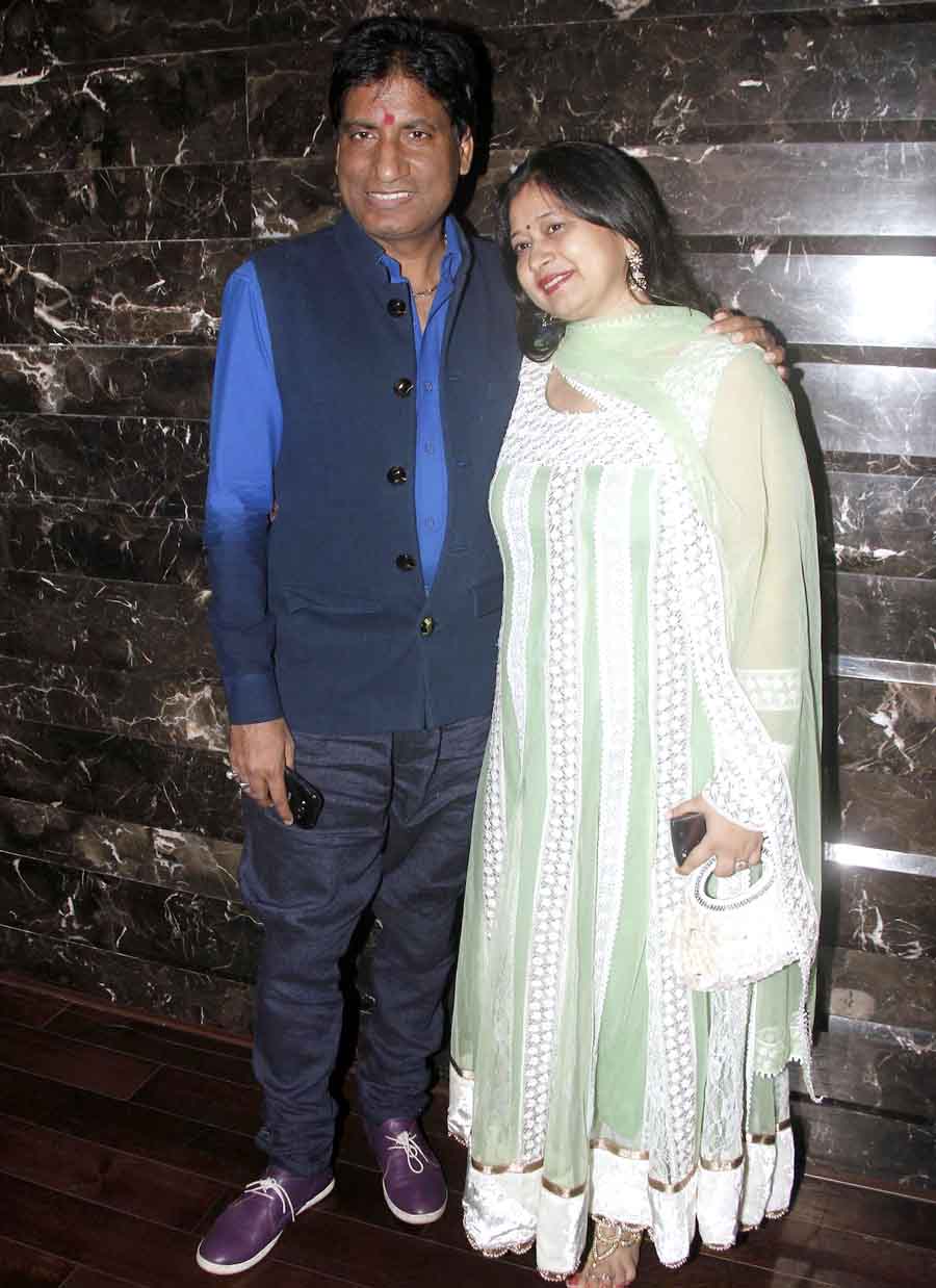 Raju Srivastav with wife