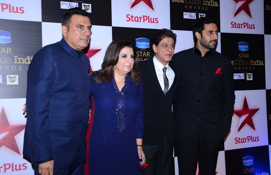 Boman Irani , Farah Khan, Shah Rukh Khan and Abhishek Bachchan