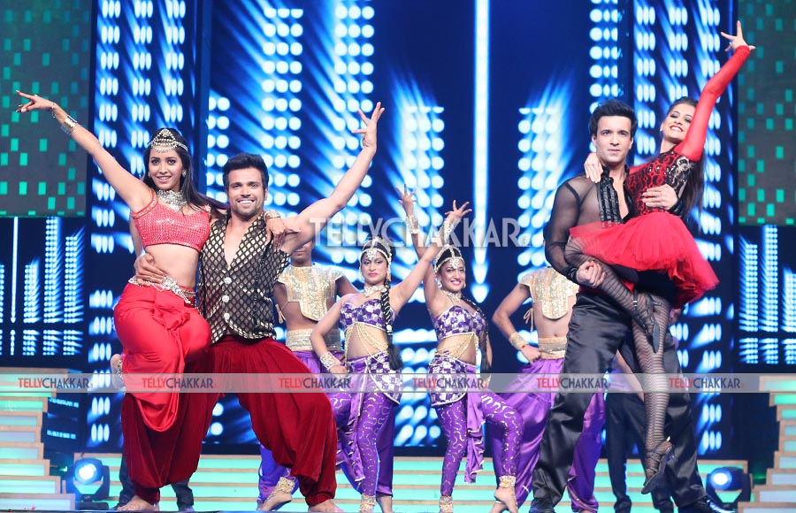 Asha Negi,Rithvik Dhanjani,Aamir Ali and Sanjeeda Sheikh