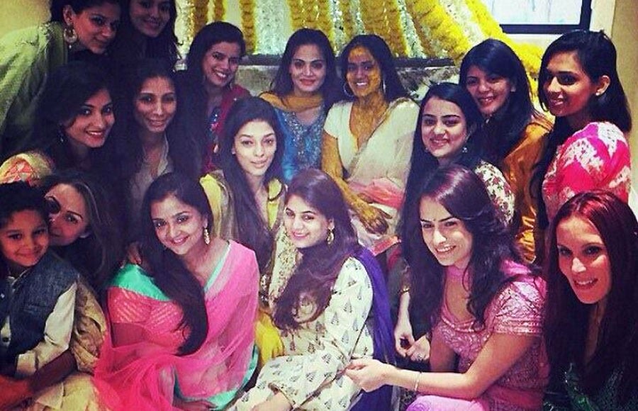 Arpita's haldi ceremony