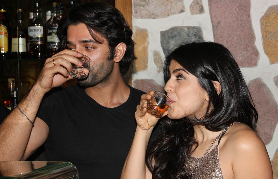 Barun Sobti and Shenaz Treasury