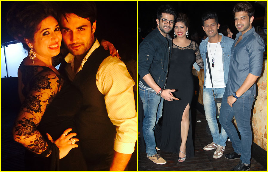 Vivian-Vahbiz with Ravi Dubey, Raqesh and Karan Kundra