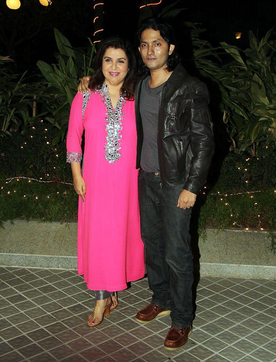 Farah Khan with her husband Shirish Kunder