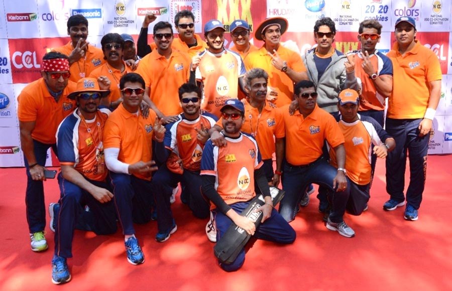 Team Veer Marathi at Celebrity Cricket League