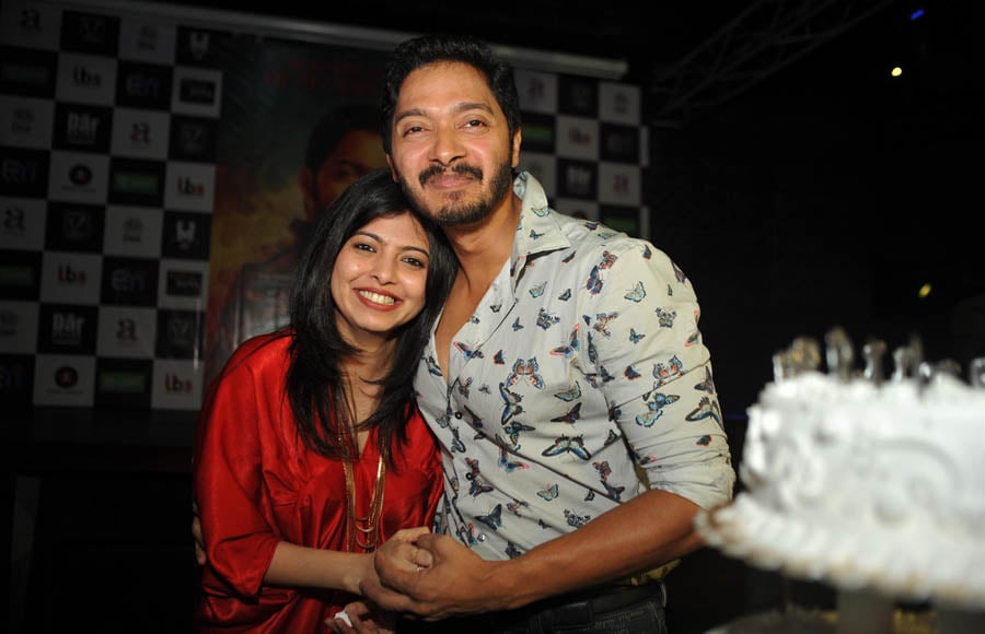 Shreyas Talpade with his wife Deepti