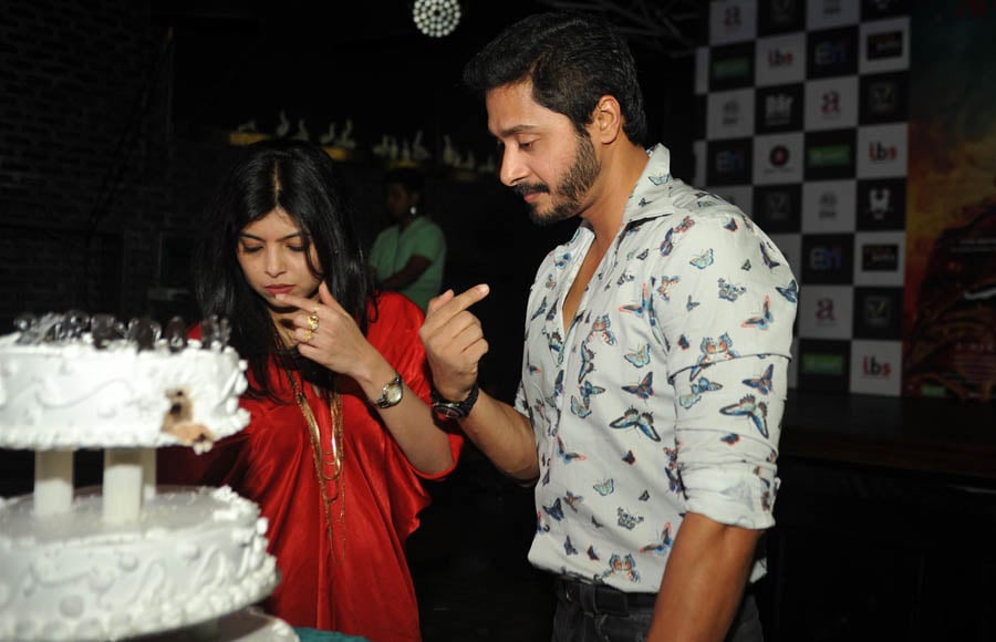 Shreyas Talpade with his wife Deepti