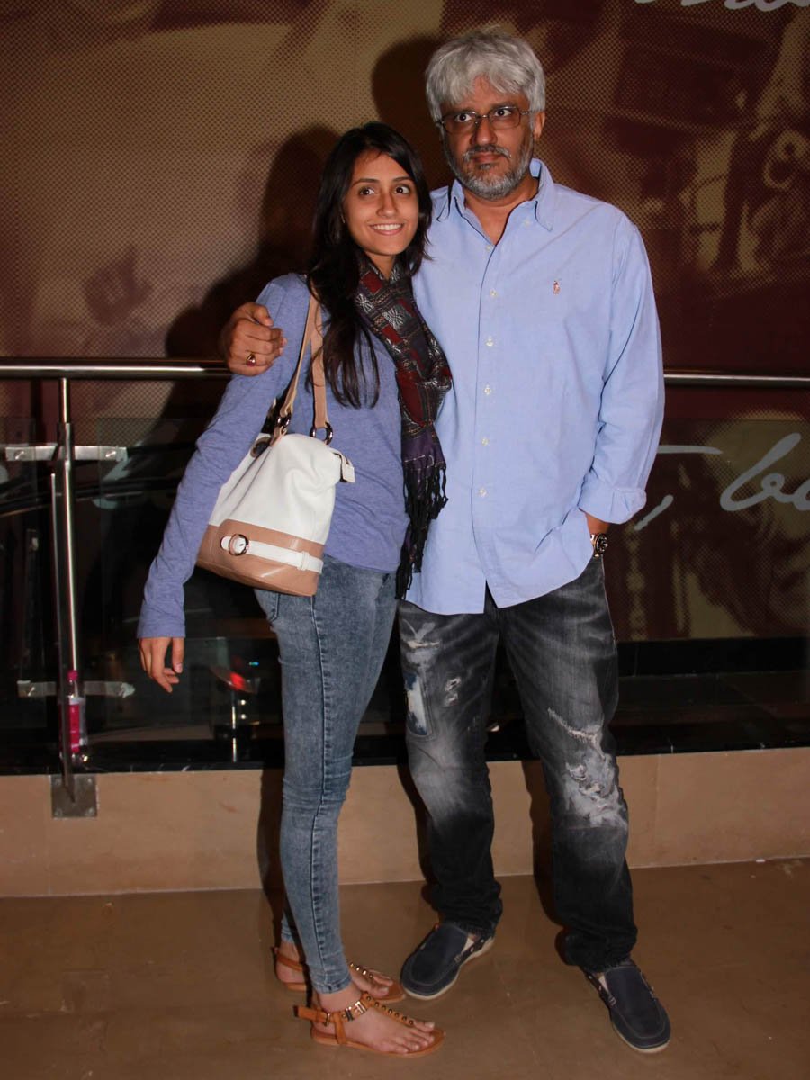 Vikram Bhatt with his daughter Krishna Bhatt