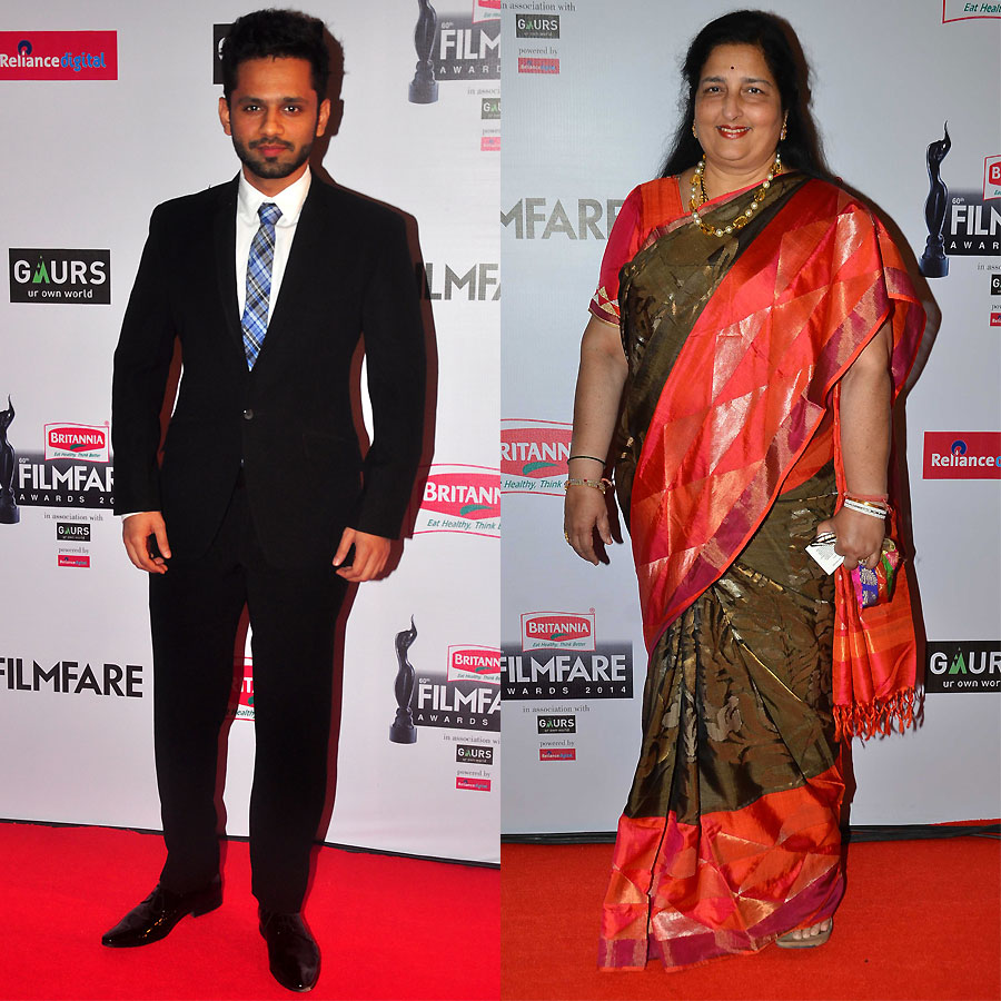 Rahul Vaidya and Anuradha Paudwal