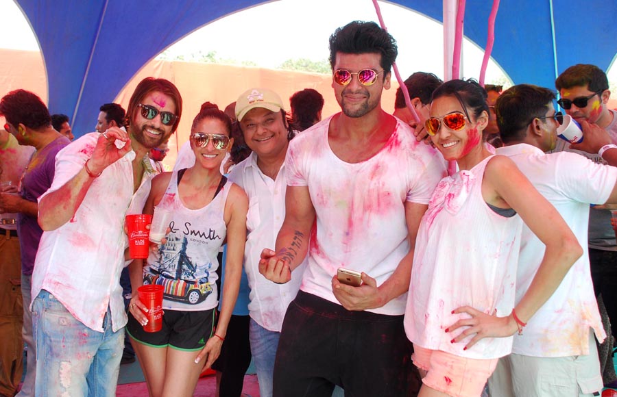 Apoorva Agnihotri with wife Shilpa Saklani, Kushal Tandon & Kamya Punjabi