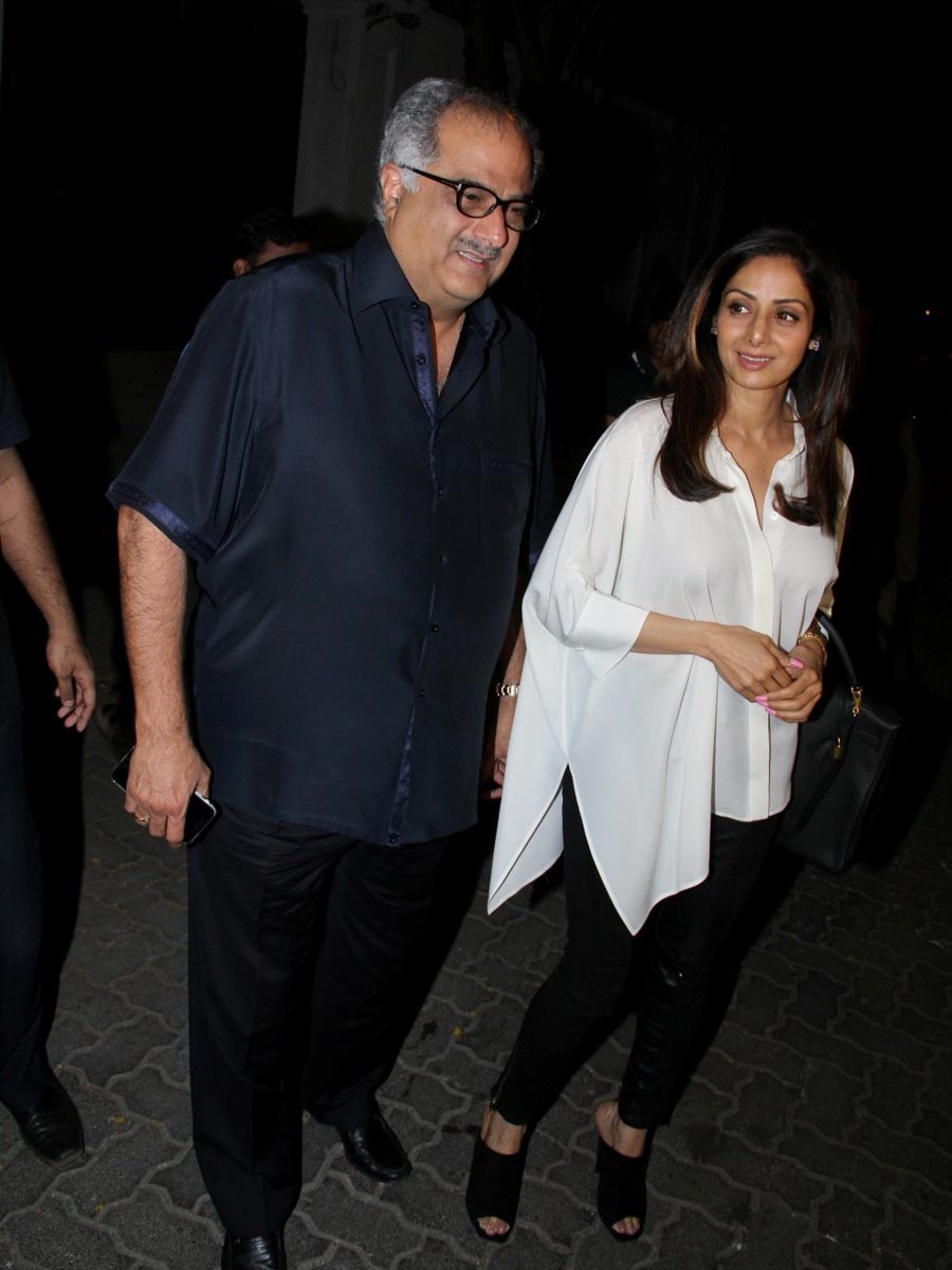 Boney Kapoor and Sridevi