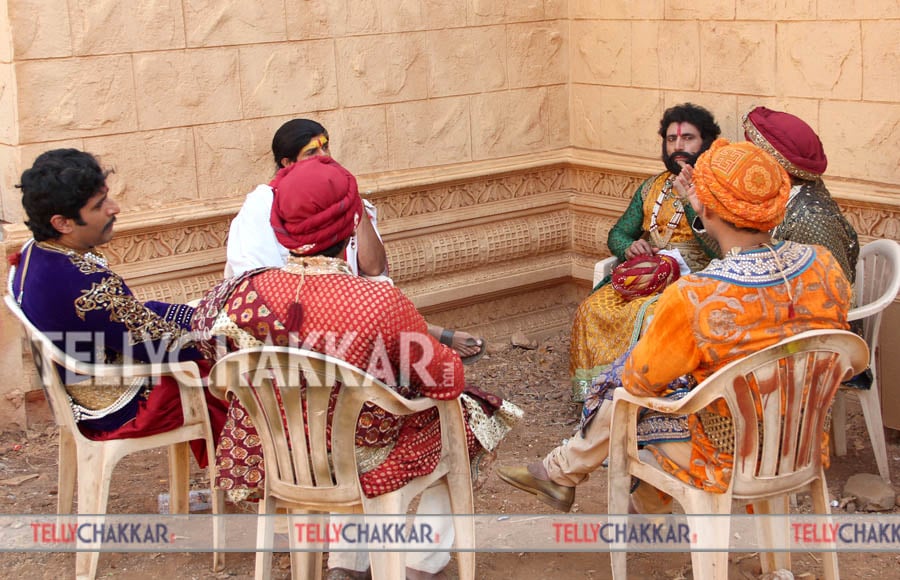 On the sets of Sony TV's Maharana Pratap