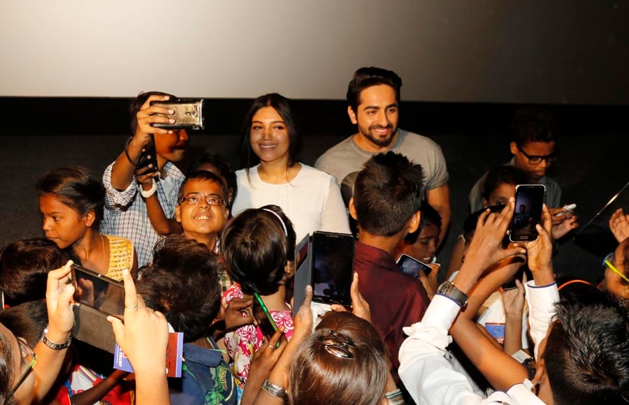 Selfie with Ayushmann & Bhumi Pednekar