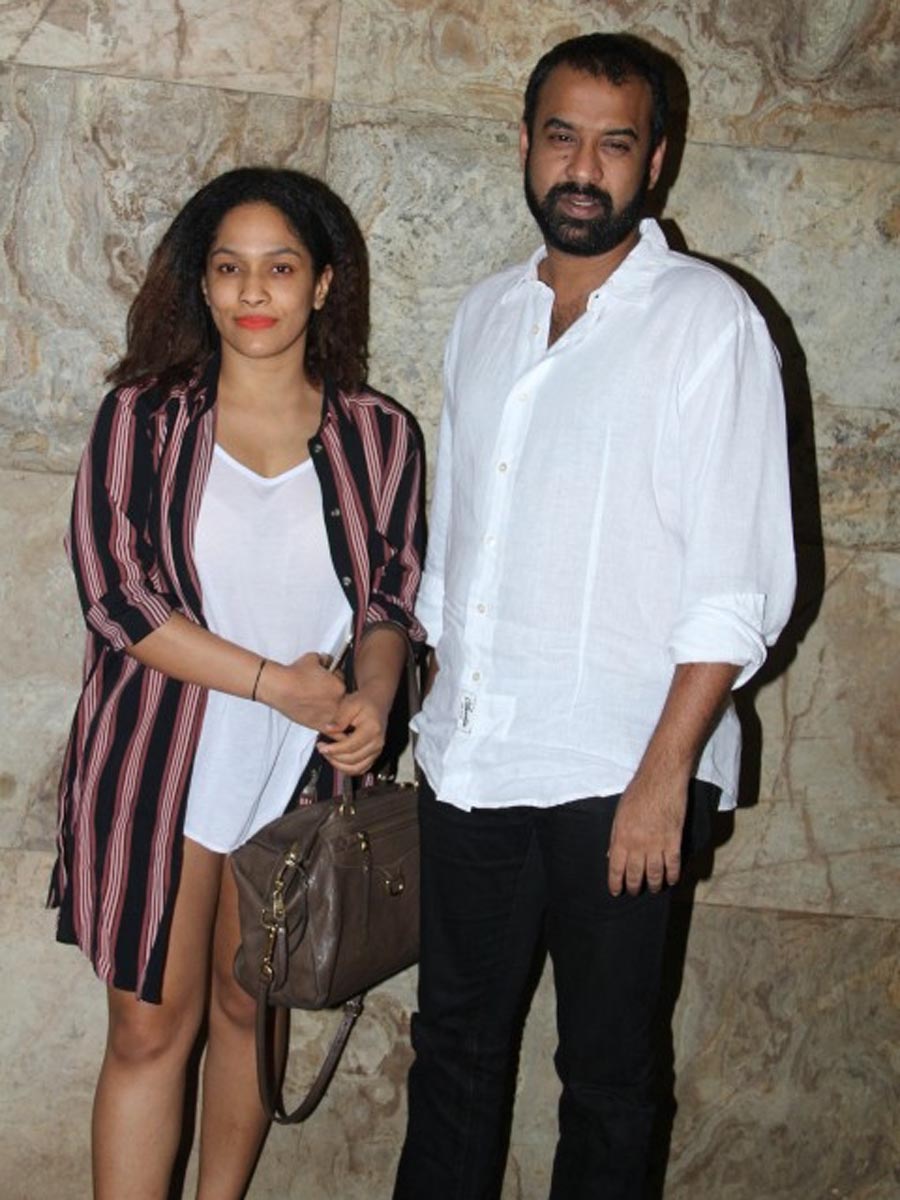 Fashion designer Masaba Gupta with Filmmaker Madhu Mantena