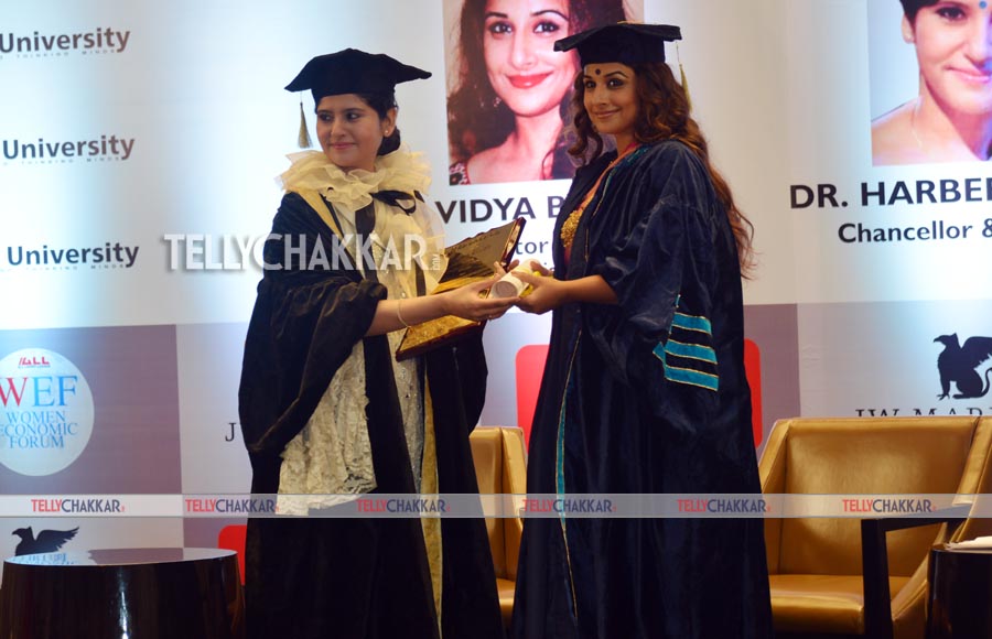 Vidya Balan awarded honorary doctorate