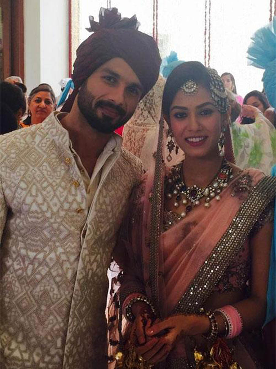 Shahid Kapoor and Meera Rajput