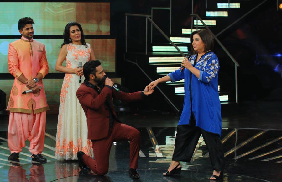 Rahul Vaidya and Farah Khan