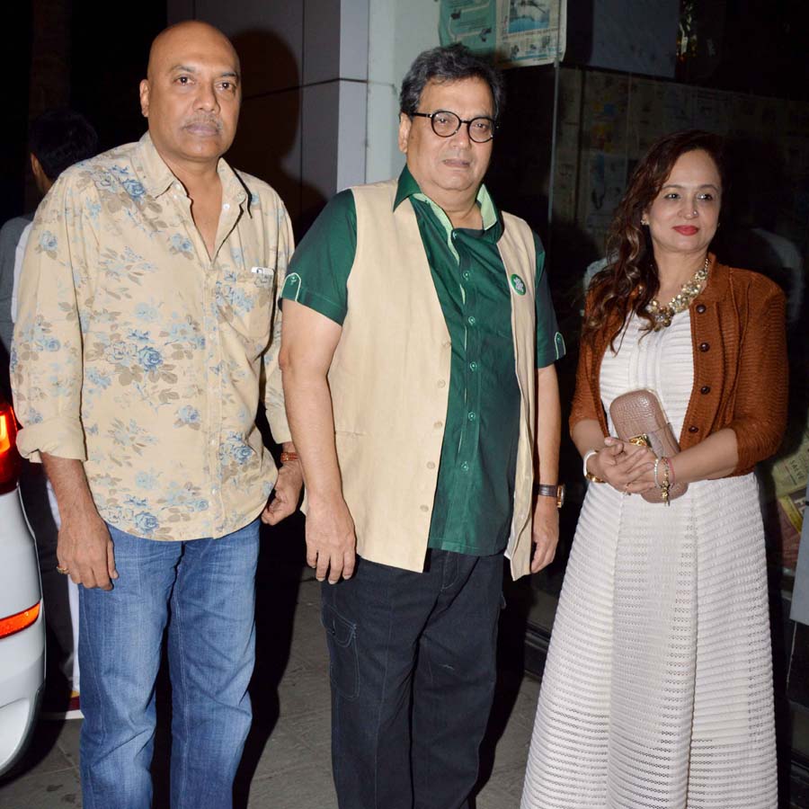 Subhash Ghai and Smita Thackeray