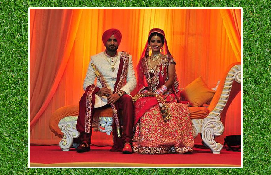 Harbhajan Singh and Geeta Basra