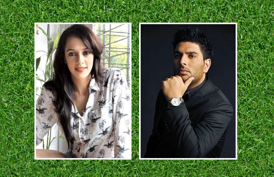 Hazel Keech and Yuvraj Singh