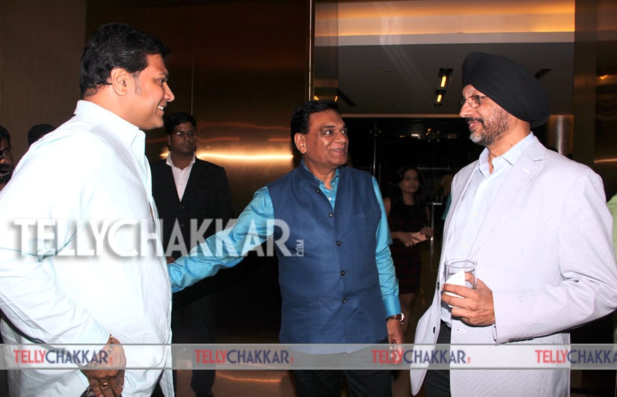 Daya Shetty with N P Singh and B P Singh