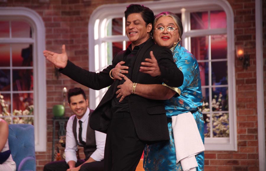 Shah Rukh Khan and Ali Asgar (Dadi)