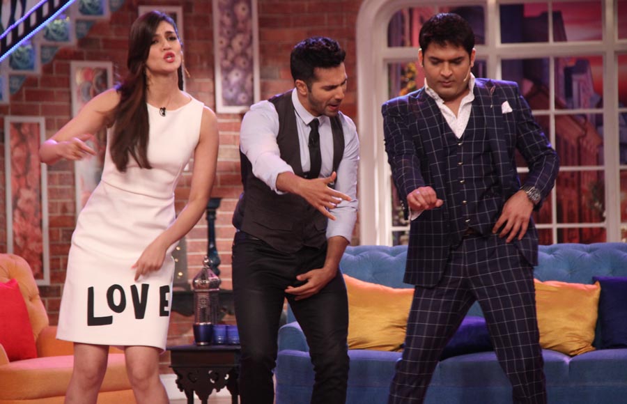 Kriti Sanon, Varun Dhawan with Kapil Sharma