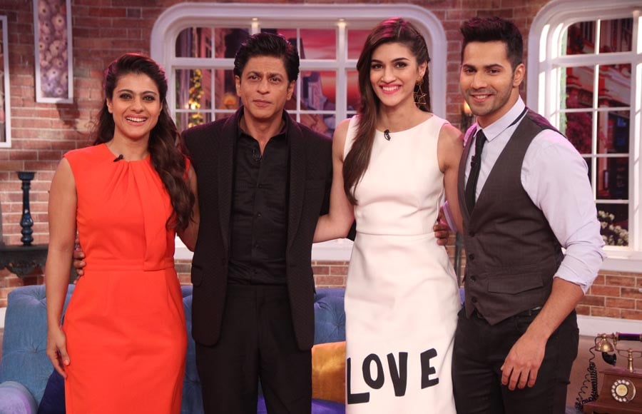 Kajol, Shah Rukh Khan, Kriti Sanon and Varun Dhawan