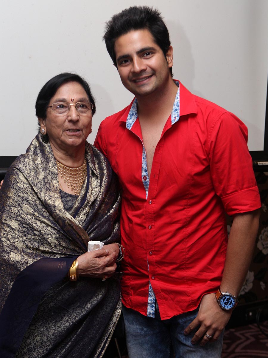 Usha Kanwarpal with Karan Mehra