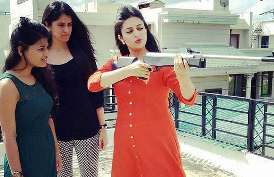 Divyanka Tripathi is a champ rifle shooter!