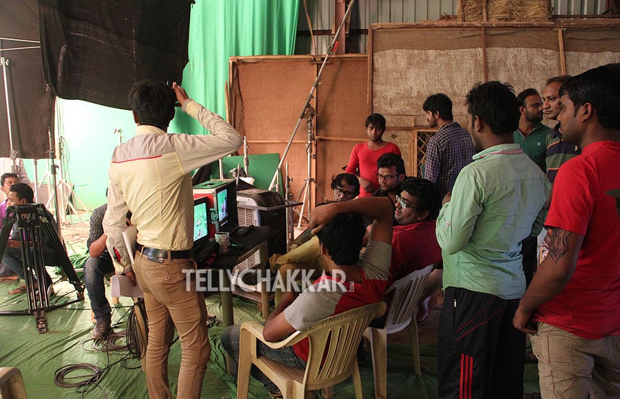 On the sets of Sony TV's Hanumaan