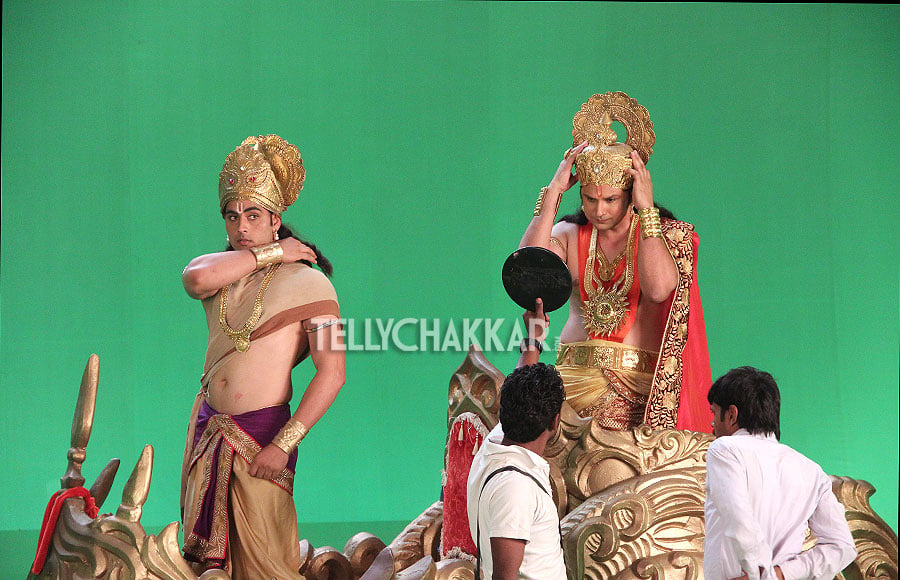 On the sets of Sony TV's Hanumaan