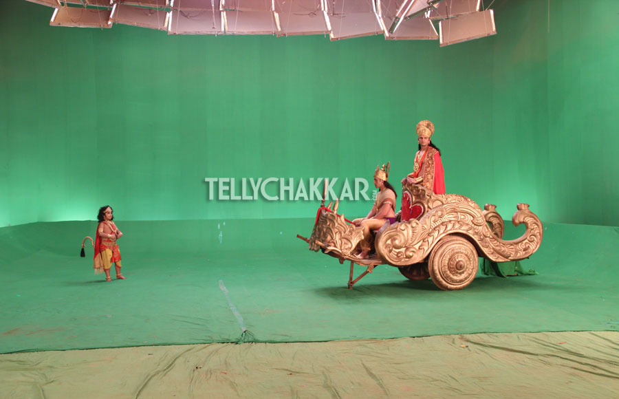 On the sets of Sony TV's Hanumaan