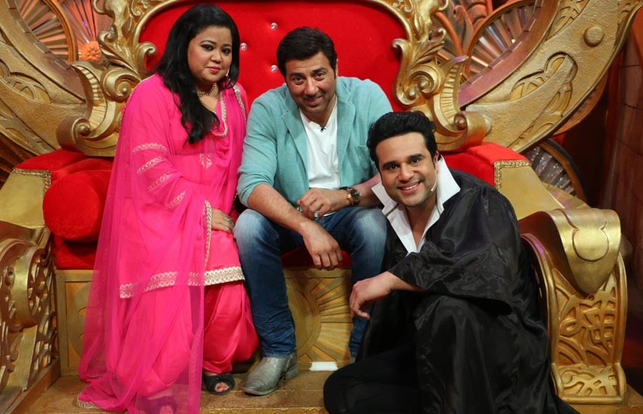 Sunny Deol, Bharti Singh and Krushna Abhishek