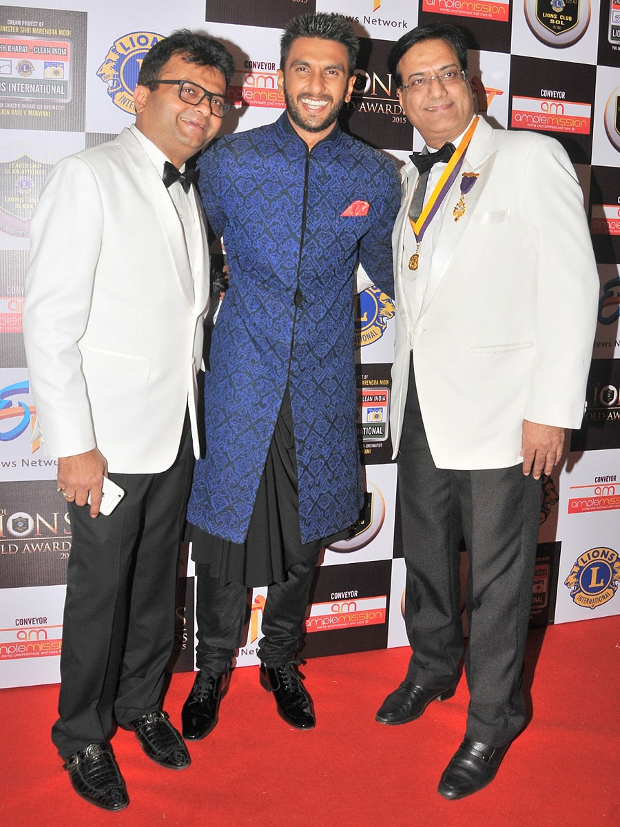 Aneel Murarka with Ranveer Singh and Raju Manwani 