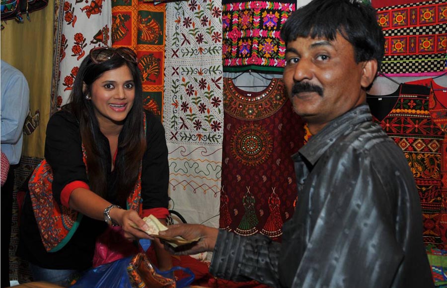 Karuna Pandey on a shopping spree