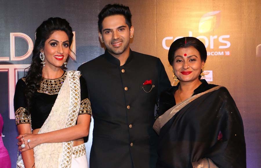 Monica Khanna(Shraddha), Ankit Bathla (Dhruv) and Jaya Bhattacharya (Vasu)