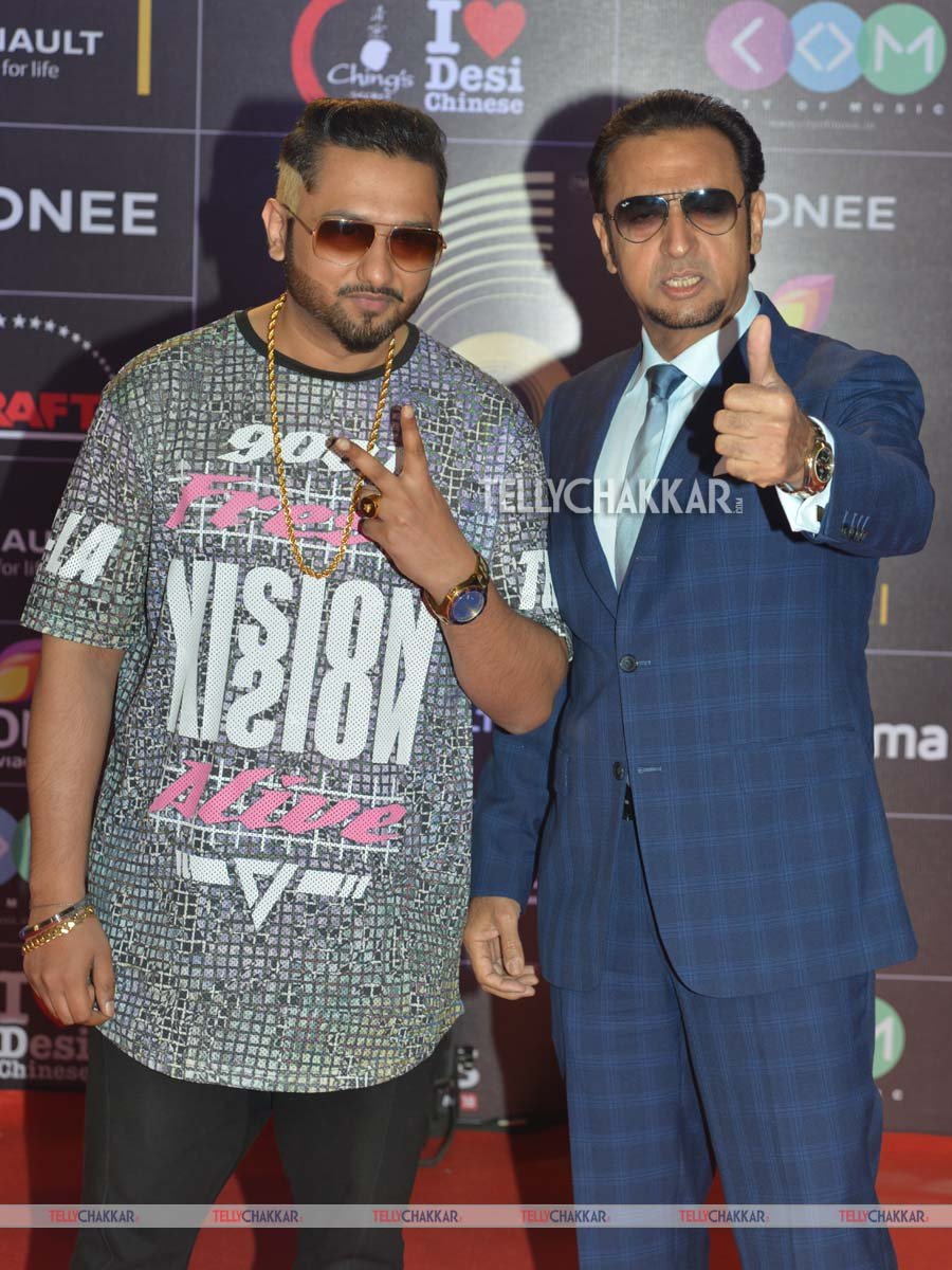 Gulshan Grover and Honey Singh