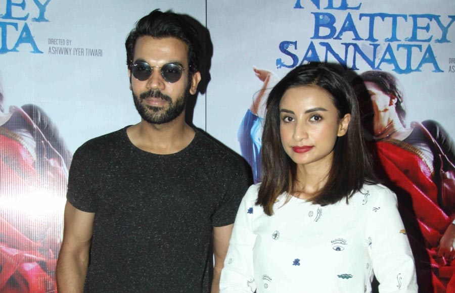 Rajkumar Rao and Patralekha at the special screening of Nil Battey Sannata