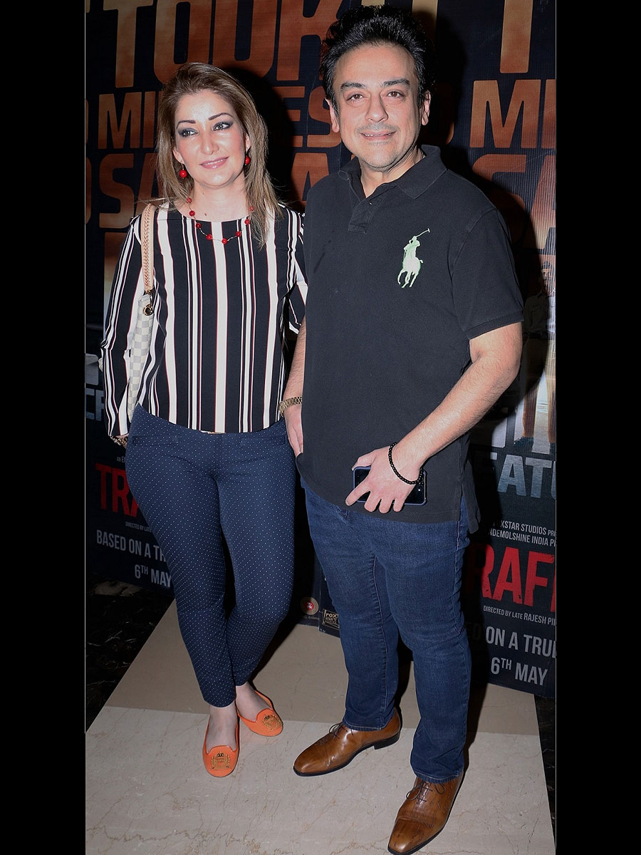 Adnan Sami with his wife