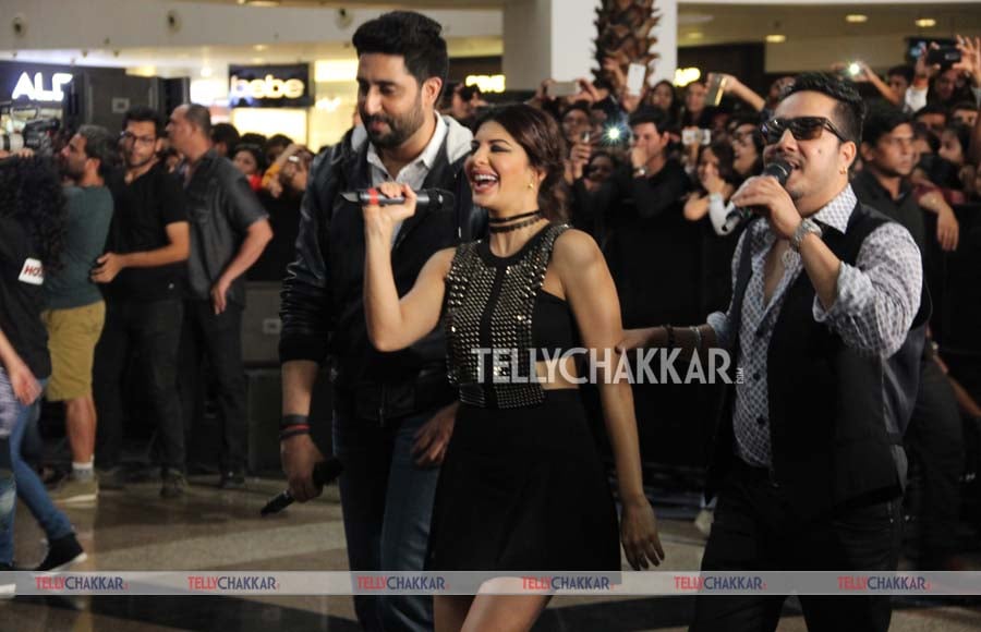 Abhishek Bachchan, Jacqueline Fernandes and Mika Singh