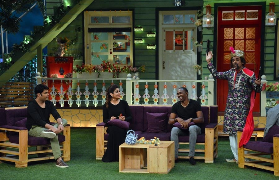 Kapil Sharma, Raveena Tandon, DJ Bravo and Sunil Grover