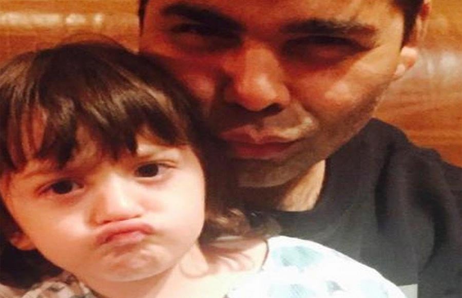 AbRam Khan with Karan Johar