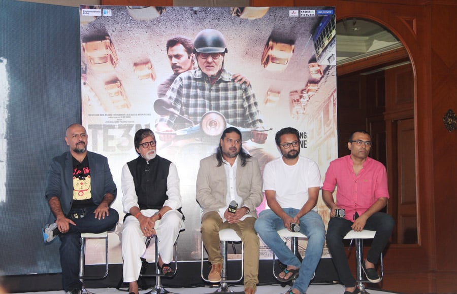 Vishal Dadlani,Amitabh Bachchan, Clinton Cerejo, Ribhu Dasgupta and Amitabh Bhattacharya