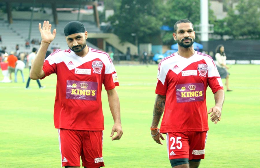 Harbhajan Singh and Shikhar Dhawan