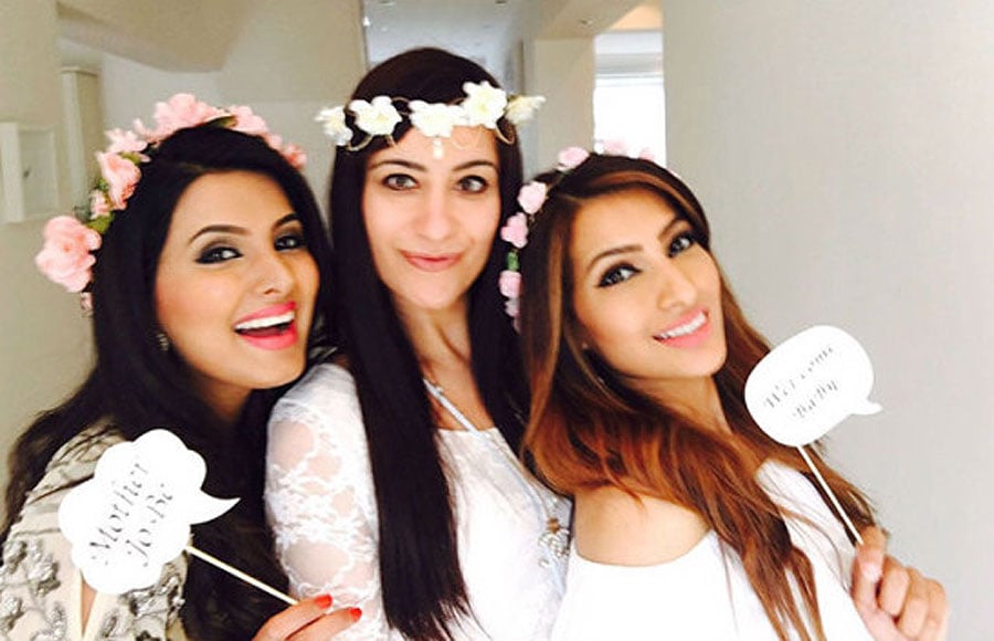 Geeta Basra with friends