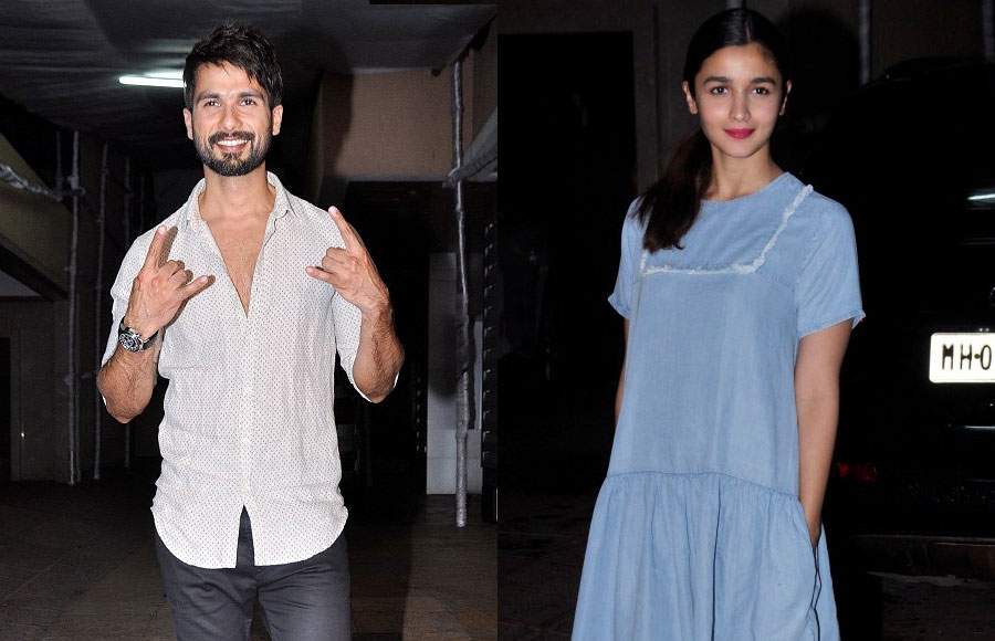 Shahid Kapoor and Alia Bhatt